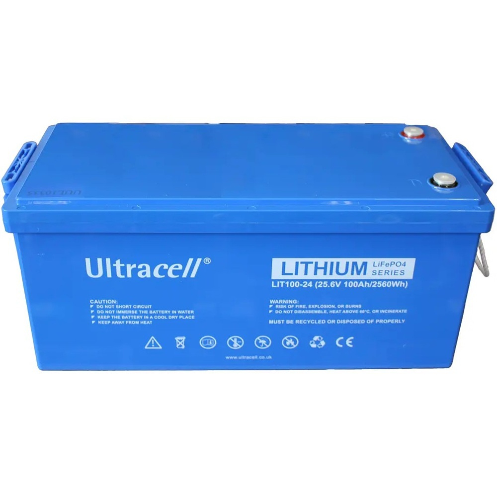 Акумуляторна батарея Ultracell LiFePO4 24(25.6)V 100Ah/ 2560W(2.56kW) Grade A STANDARD