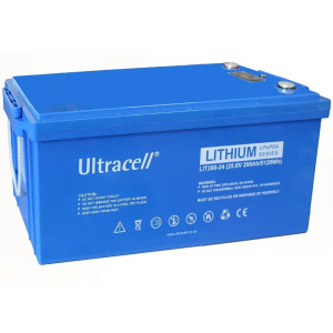 Аккумуляторная батарея Ultracell LiFePO4 24(25.6)V 200Ah/ 5120W(5.12kW) Grade A LED DISPLAY, ON OFF