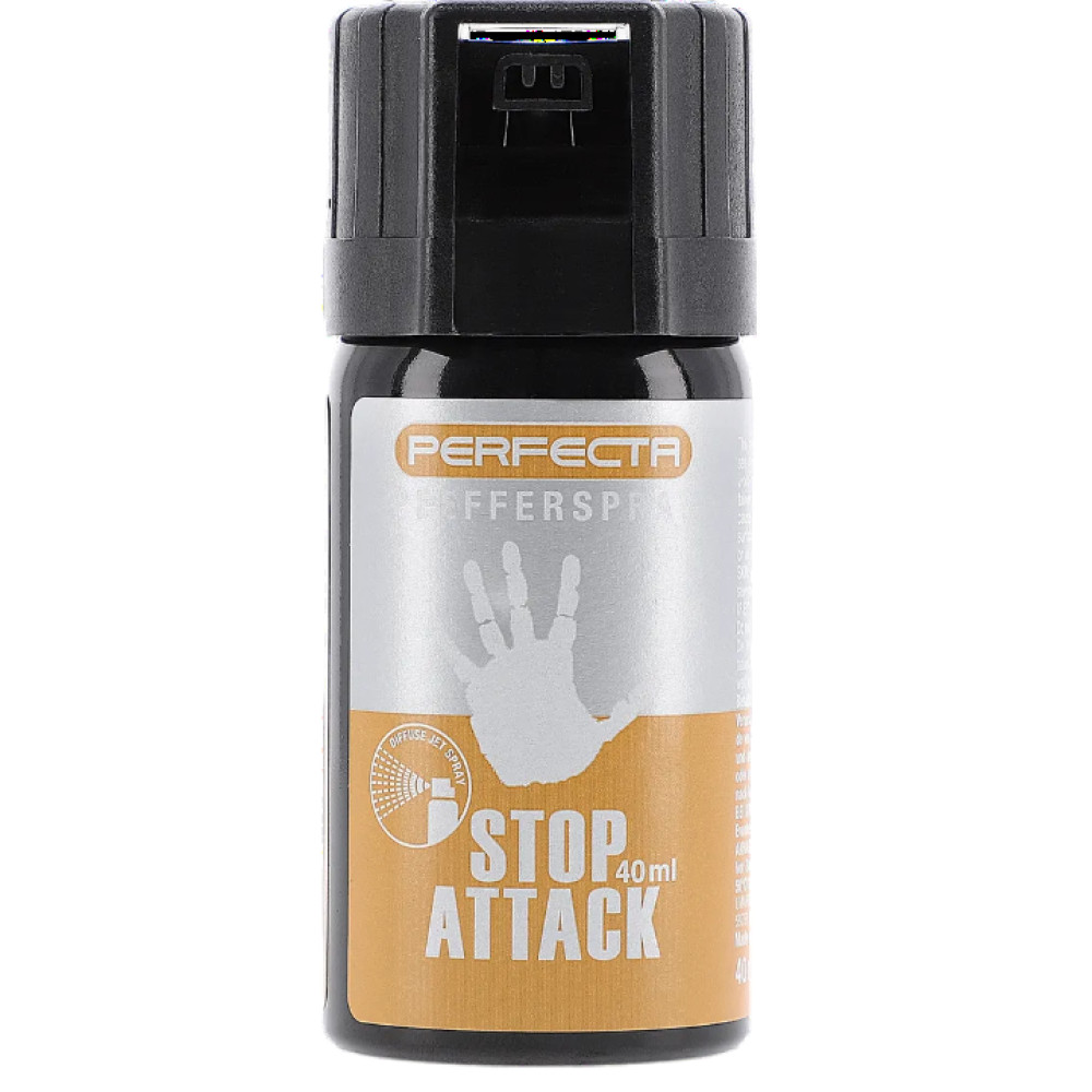 Балончик газовий перцевий Umarex Perfecta Stop Attack 10%, 40 мл, конусне розпилення