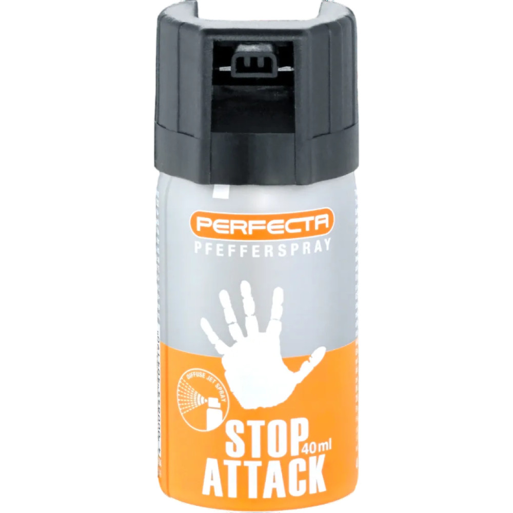 Балончик газовий перцевий Umarex Perfecta Stop Attack 10%, 40 мл, конусне розпилення