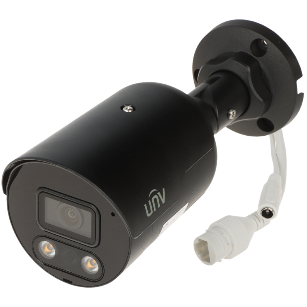 8 Мп IP-відеокамера вулична Uniview IPC2128SB-ADF28KMC-I0 Black з PoE