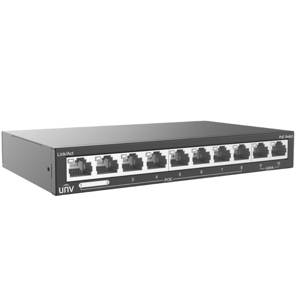 10-портовий комутатор Uniview NSW2020-10T-LPOE-IN некерований