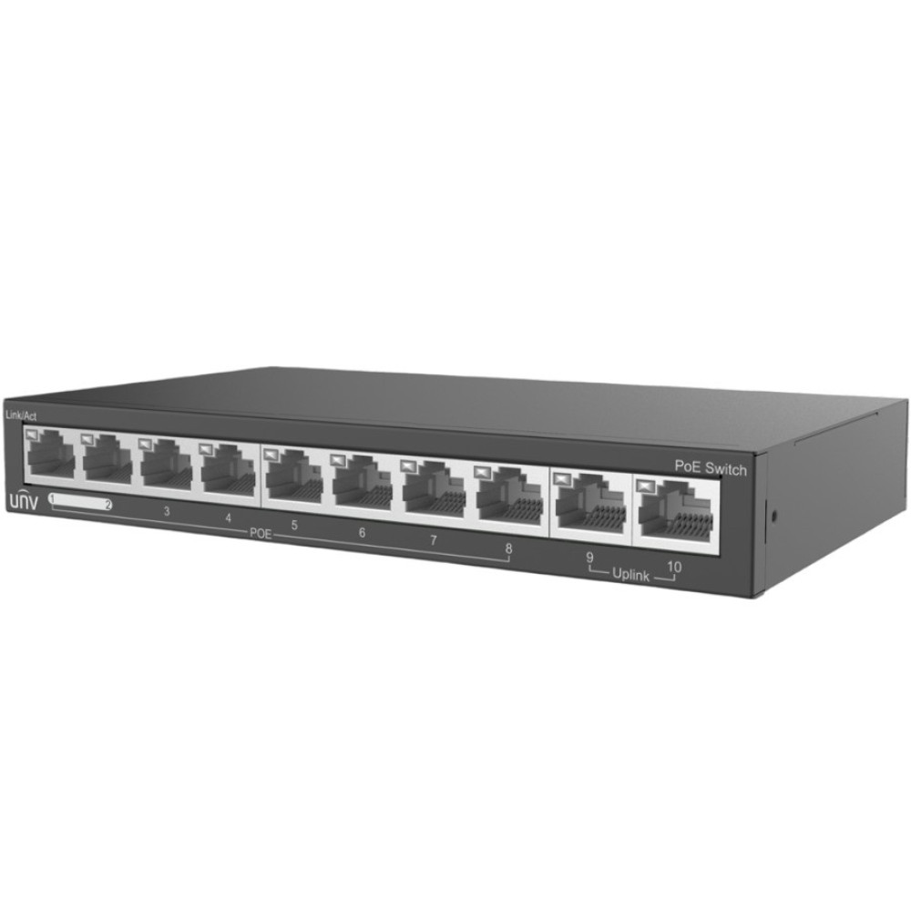10-портовий комутатор Uniview NSW2020-10T-LPOE-IN некерований