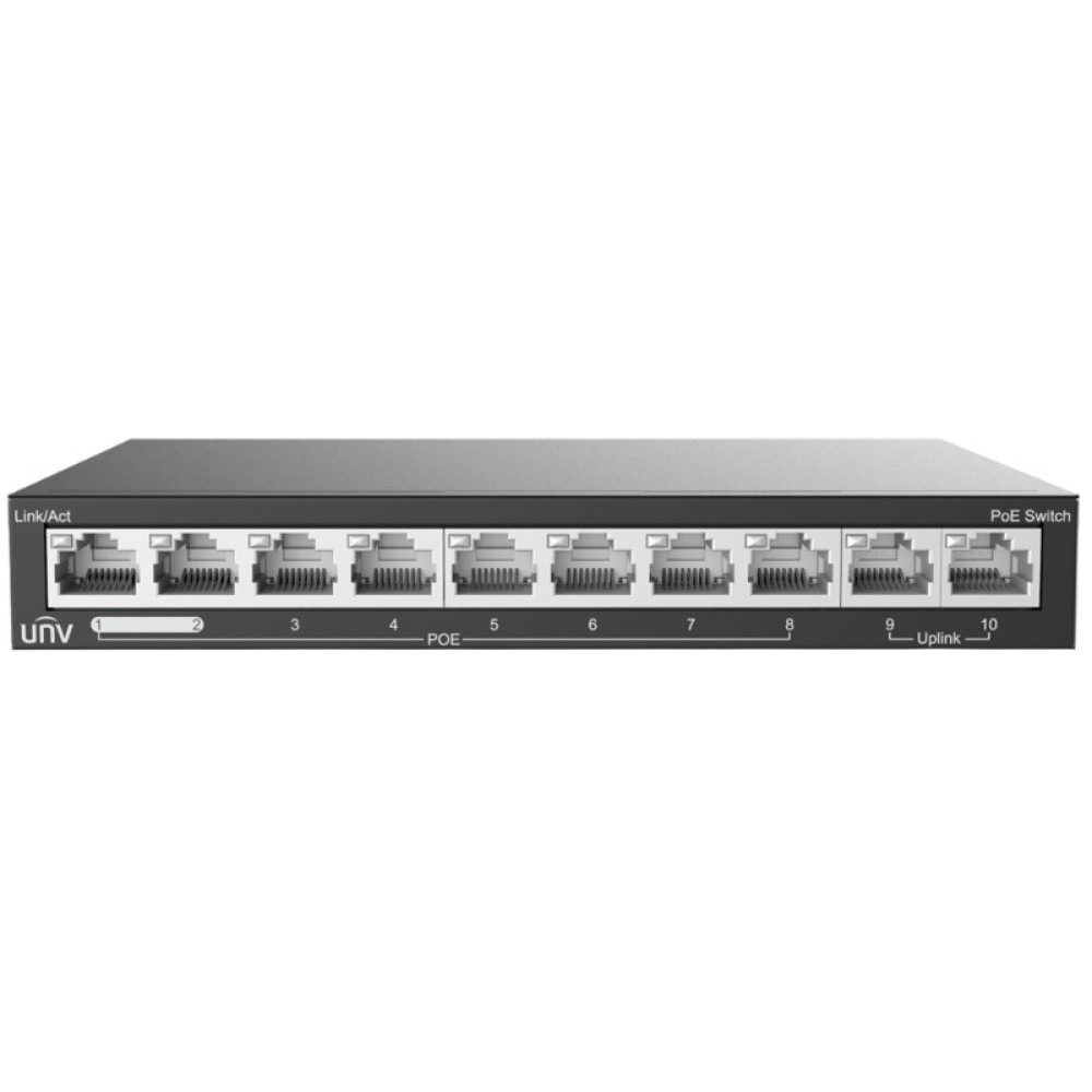 10-портовий комутатор Uniview NSW2020-10T-LPOE-IN некерований