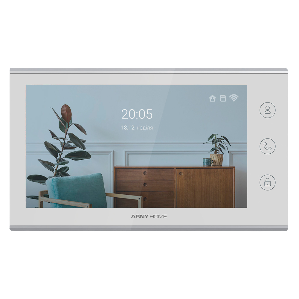 IP-Видеодомофон ARNY AVD-731A 2MPX Wi-Fi White