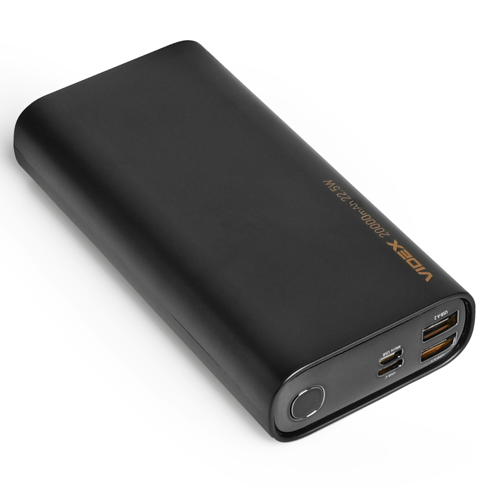 Повербанк VIDEX VPB-320 22.5W Black 20000mAh