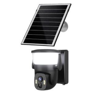 3 Мп Wi-Fi PTZ-видеокамера Light Vision VLC-6103WLS Black, с прожектором и солнечной панелью