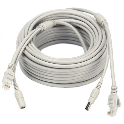 Патчкорд комбінований Voltronic RJ-45 + DC 10 м