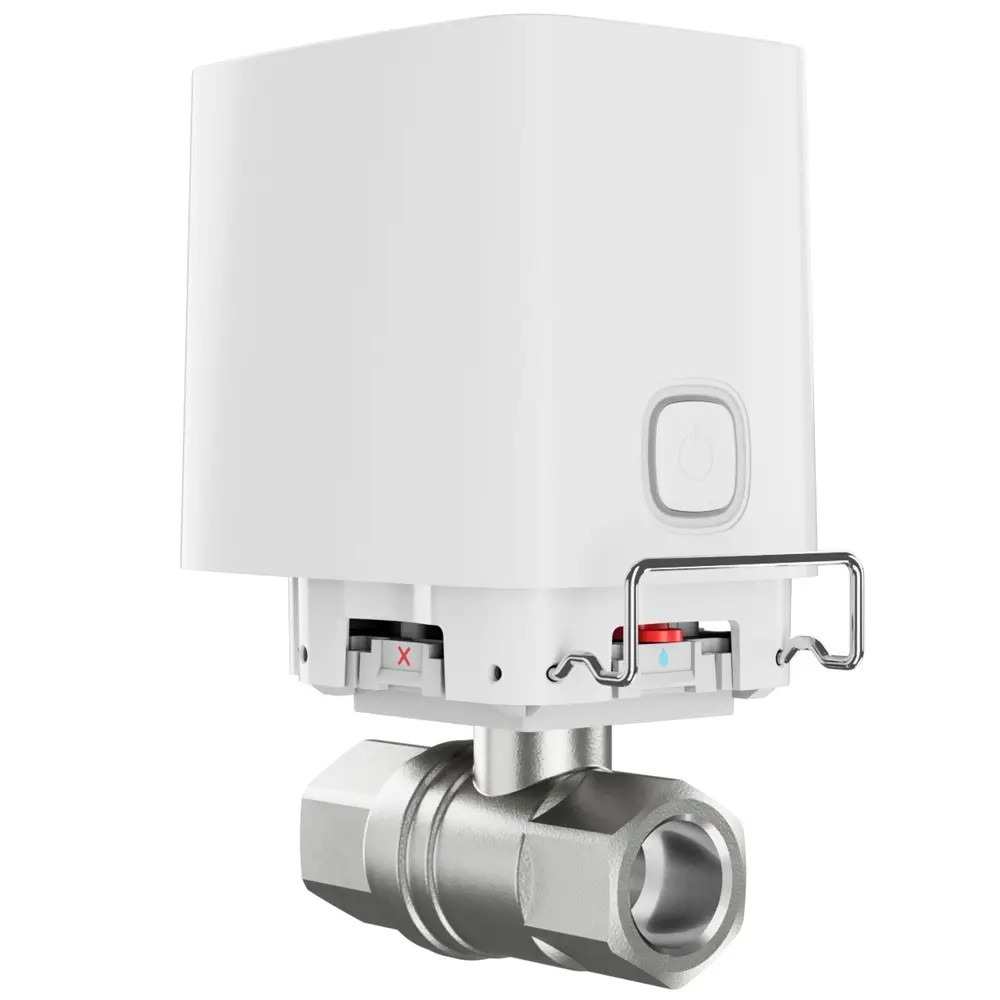 Система запобігання затопленню Ajax Hub 2 (2G) Jeweller + WaterStop [1/2] (DN 15) + LeaksProtect white