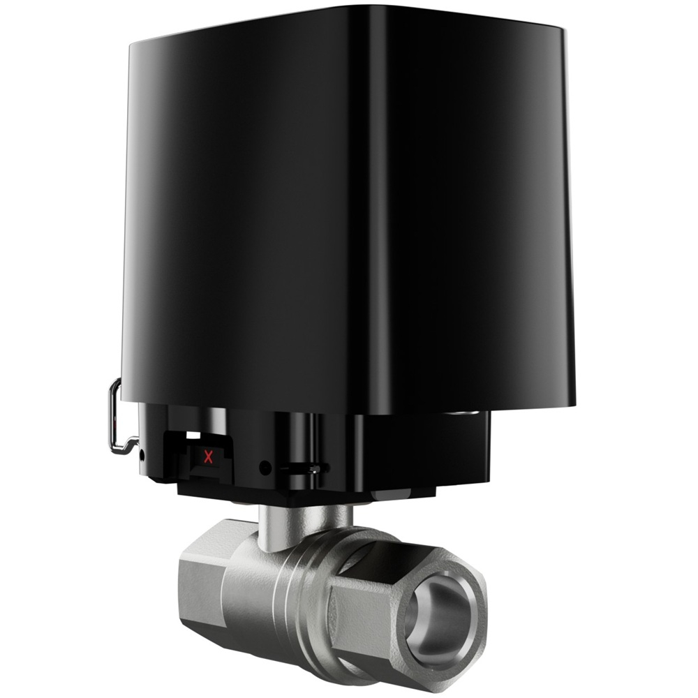 Кран перекрытия воды Ajax WaterStop (3/4" valve) Jeweller black с дистанционным управлением  (52268.155.BL1)