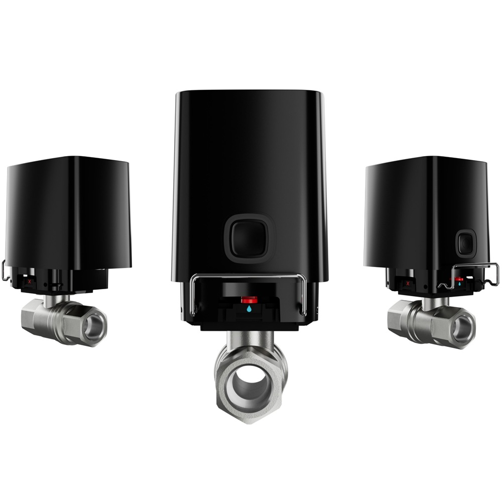 Кран перекрытия воды Ajax WaterStop (3/4" valve) Jeweller black с дистанционным управлением  (52268.155.BL1)
