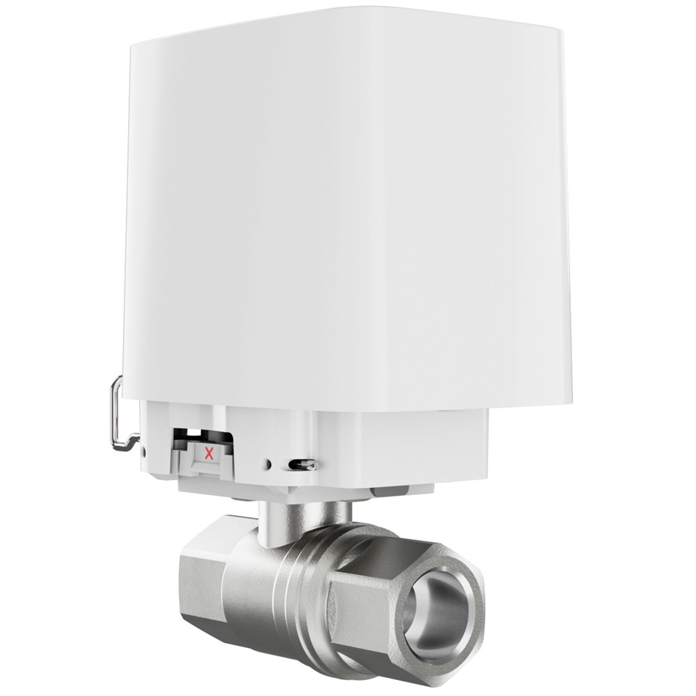 Кран перекрытия воды Ajax WaterStop (3/4" valve) Jeweller white с дистанционным управлением (52269.155.WH1)