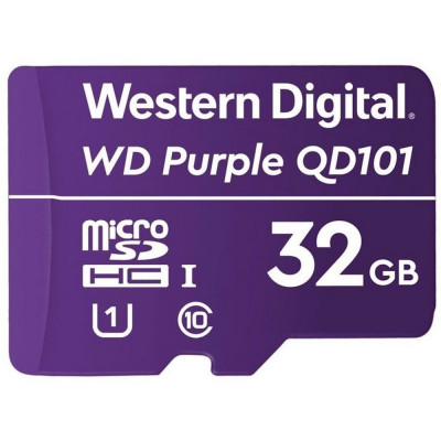 Карта пам'яті Western Digital MICRO SDXC 32GB UHS-I WDD032G1P0C WDC спеціалізована для відеоспостереження