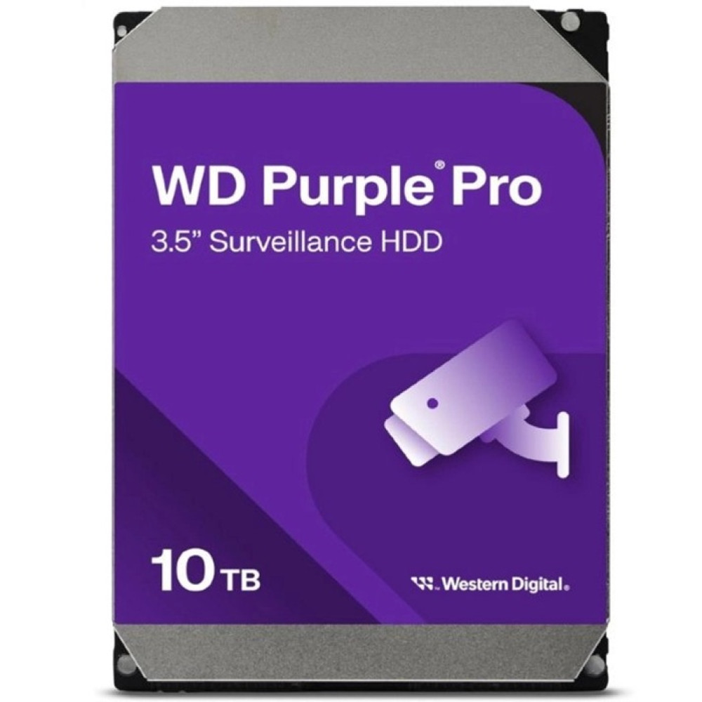 Жесткий диск 10TB Western Digital WD Purple Pro WD102PURP для видеонаблюдения с AI