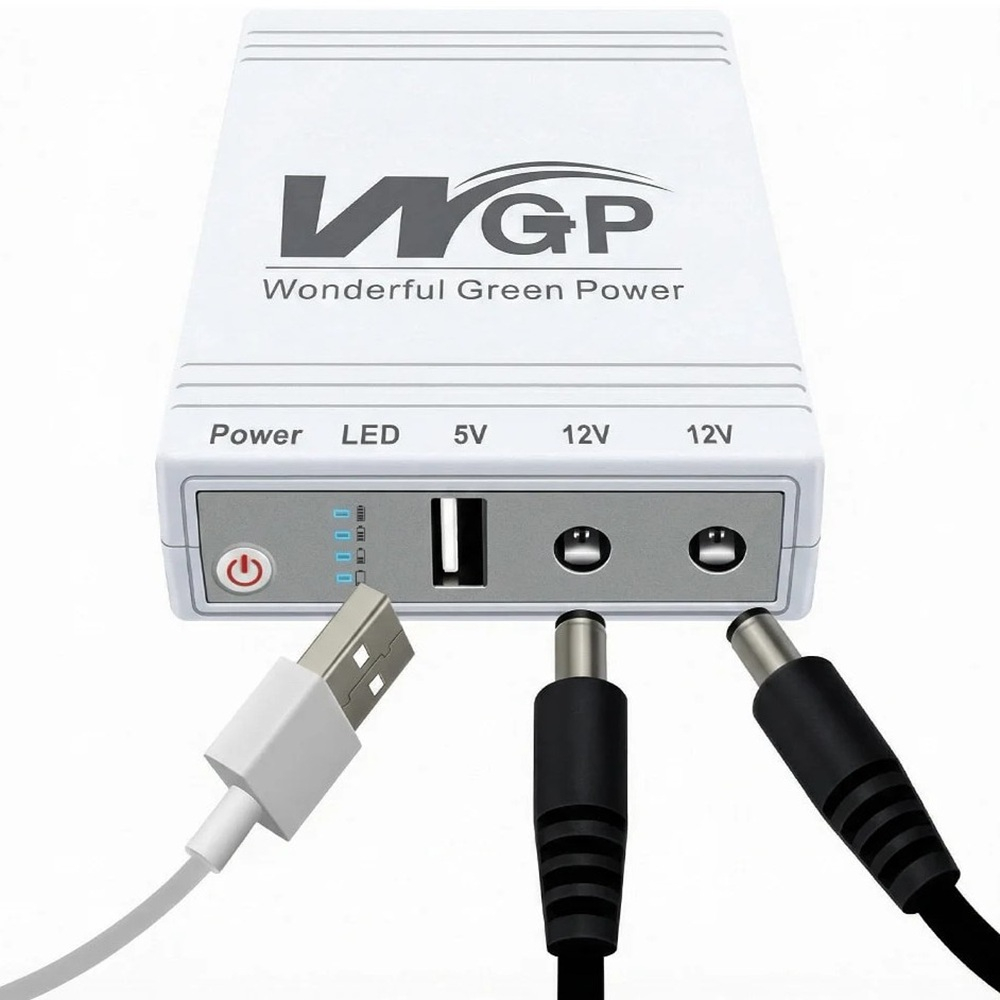 ДБЖ Mini UPS WGP UPS103A 10400mAh 5V/12V/12V, Li-ion 4*2.6Ah, для роутера і медіаконвертера