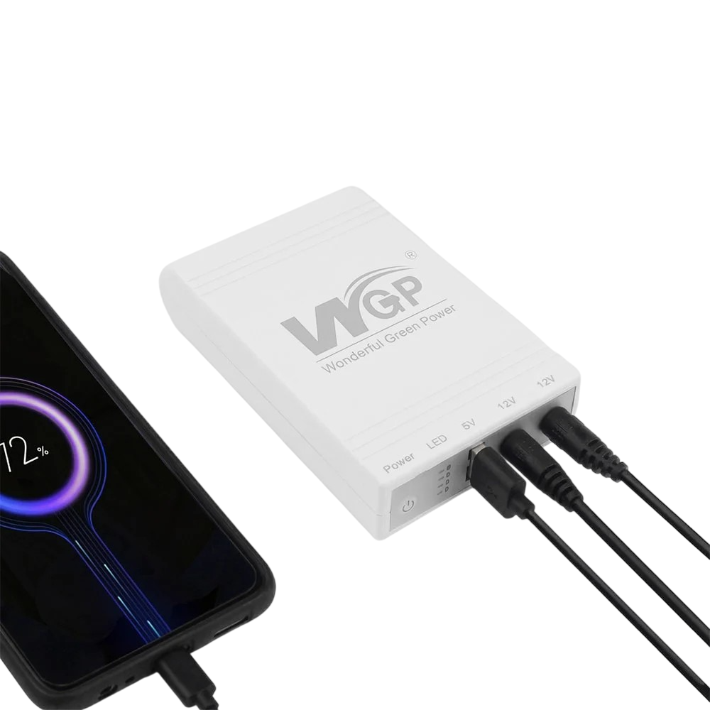 ДБЖ Mini UPS WGP UPS103A 10400mAh 5V/12V/12V, Li-ion 4*2.6Ah, для роутера і медіаконвертера
