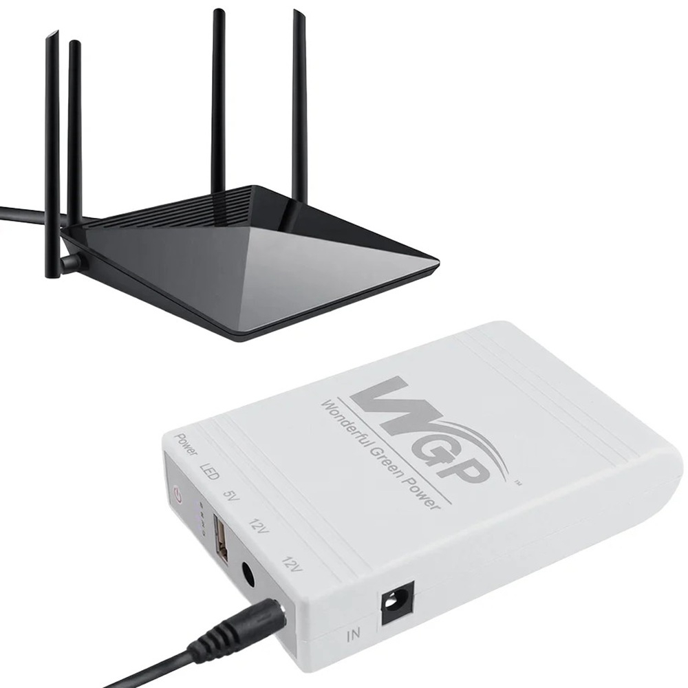ИБП Mini UPS WGP UPS103C 16000mAh 5V/12V/12V, Li-ion 4*4Ah, для роутера и медиаконвертера