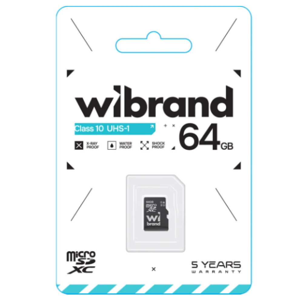 Карта пам'яті microSDXC (UHS-1) Wibrand 64Gb class 10 (WICDXU1/64GB)