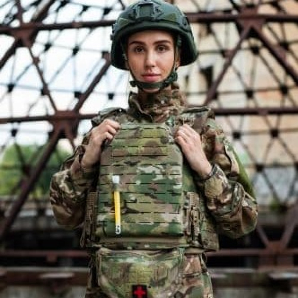 Жіночий анатомічний бронежилет Рута Люта XS, coyote, стропа