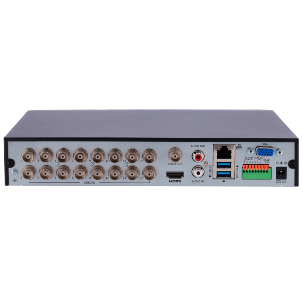 16-канальний мультигібридний відеореєстратор Uniview XVR301-16Q3 Black