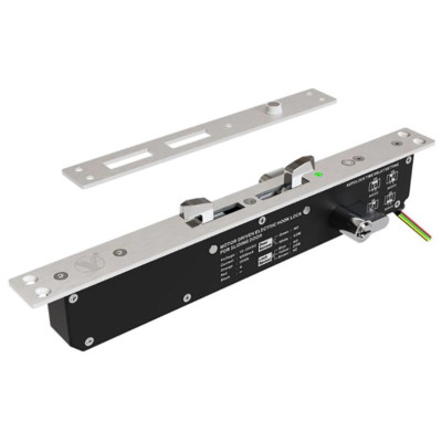 Электроригельный замок Yli Electronic YB-241DMD (LED) врезной с двойным ригелем для системы контроля доступа