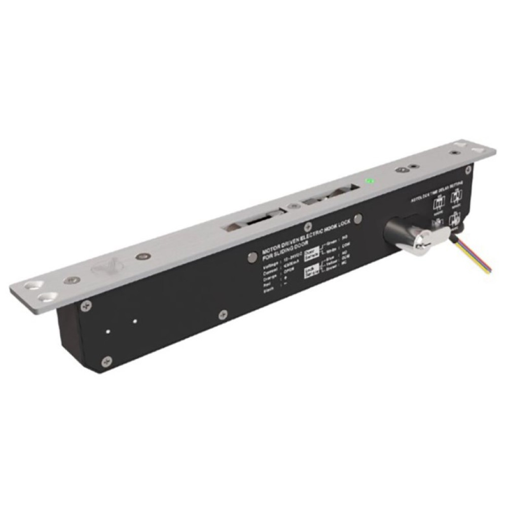 Электроригельный замок Yli Electronic YB-241DMD (LED) врезной с двойным ригелем для системы контроля доступа