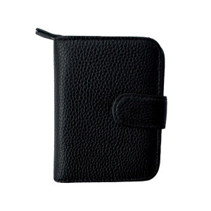 Короткий шкіряний гаманець з RFID захистом LOCKER's DWF-Black