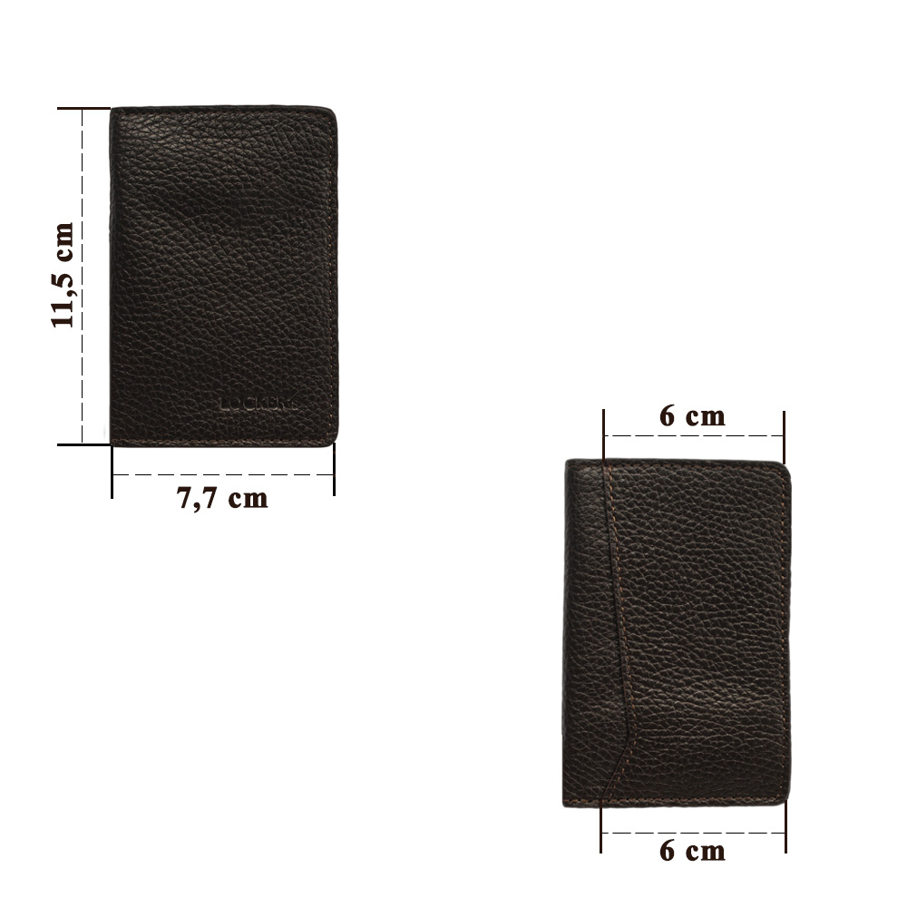 Обкладинка з RFID захистом для українського ID паспорта LOCKER's LID-Brown