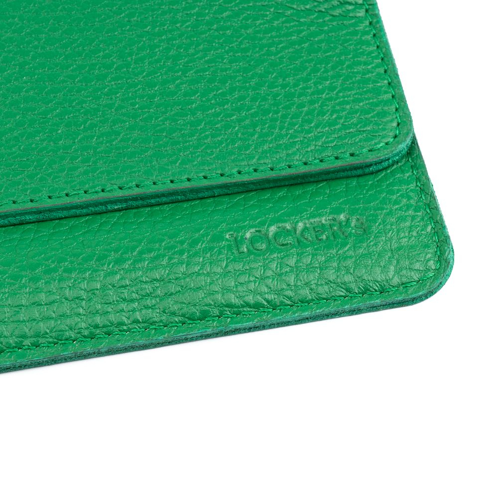 Чехол Фарадея из кожи флотар для смартфона до 7" LOCKER's LP7F-Green