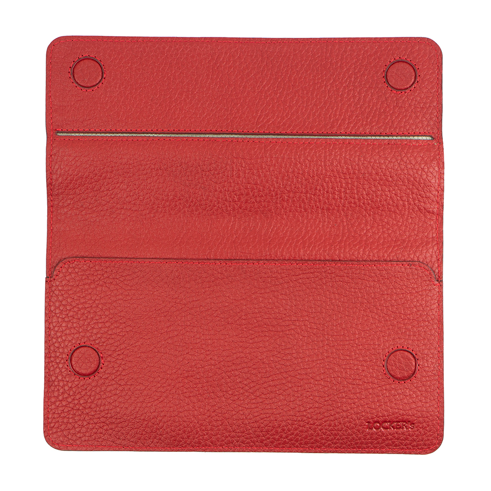 Чохол Фарадея зі шкіри флотар для смартфону до 7" LOCKER's LP7F-Red