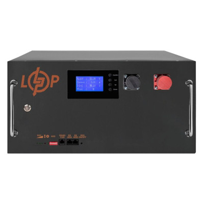 Аккумулятор LogicPower LP LiFePO4 51,2 В, 150 А·ч (7680 Вт·ч) (BMS SP 150A/100 А) RM RS485/CAN LCD BL