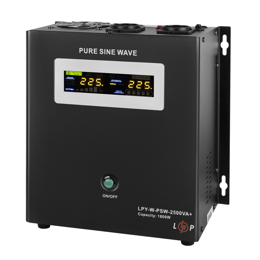 Источник бесперебойного питания LogicPower LPY-W-PSW-2500VA+ 1800Вт 10A/20A 24V с правильной синусоидой