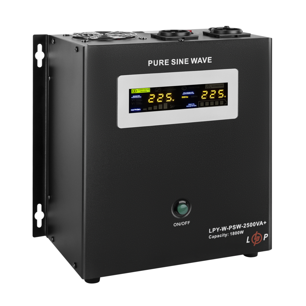 Источник бесперебойного питания LogicPower LPY-W-PSW-2500VA+ 1800Вт 10A/20A 24V с правильной синусоидой