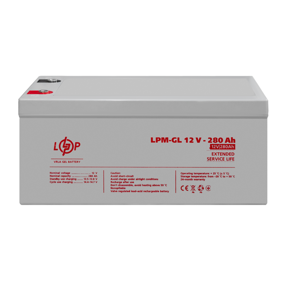 Аккумуляторная батарея LogicPower LPM-GL 12V - 280 Ah GEL