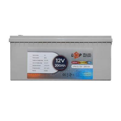 Акумуляторна батарея LogicPower LPN-GL 12V - 200 Ah гелева