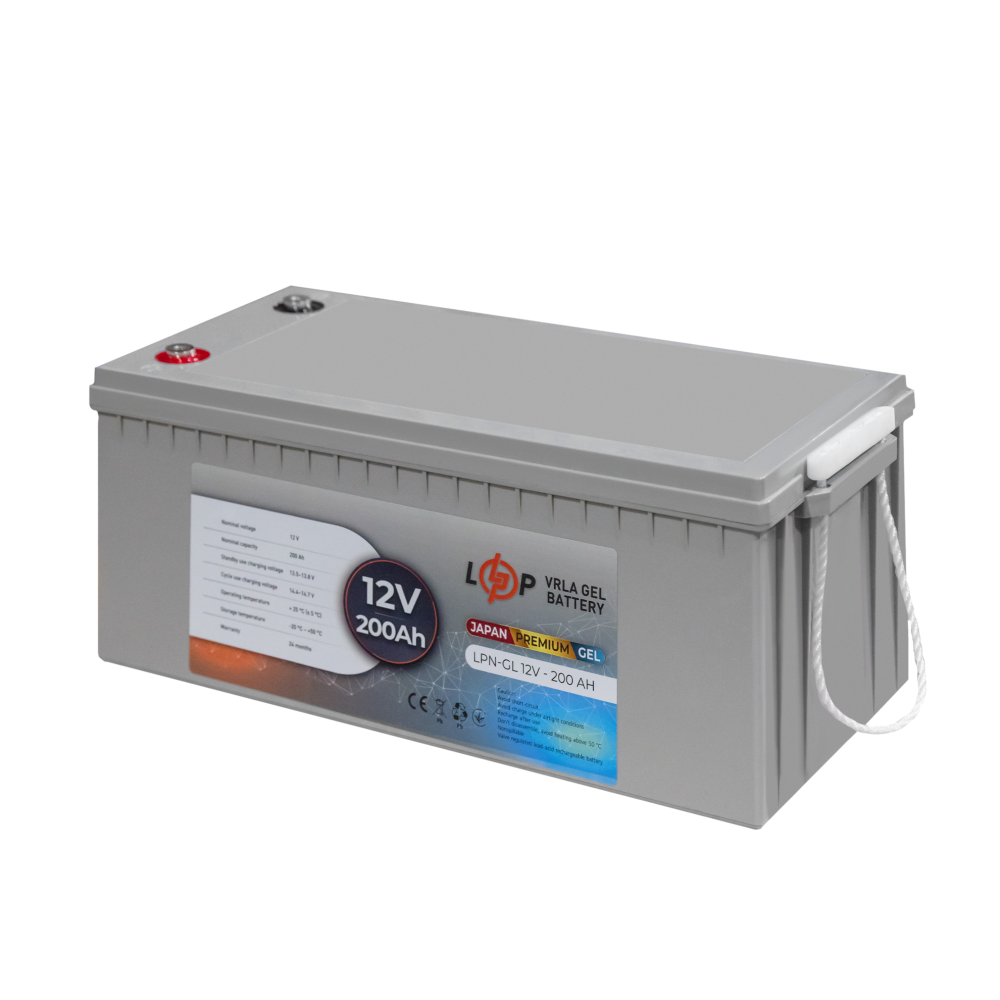 Акумуляторна батарея LogicPower LPN-GL 12V - 200 Ah гелева