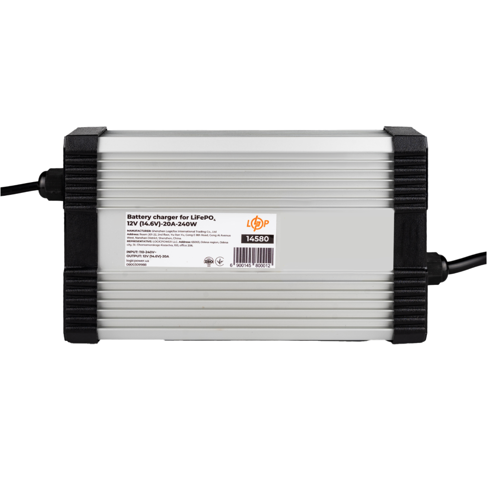Зарядний пристрій для акумуляторів LogicPower LiFePO4 12V (14.6V)-20A-240W