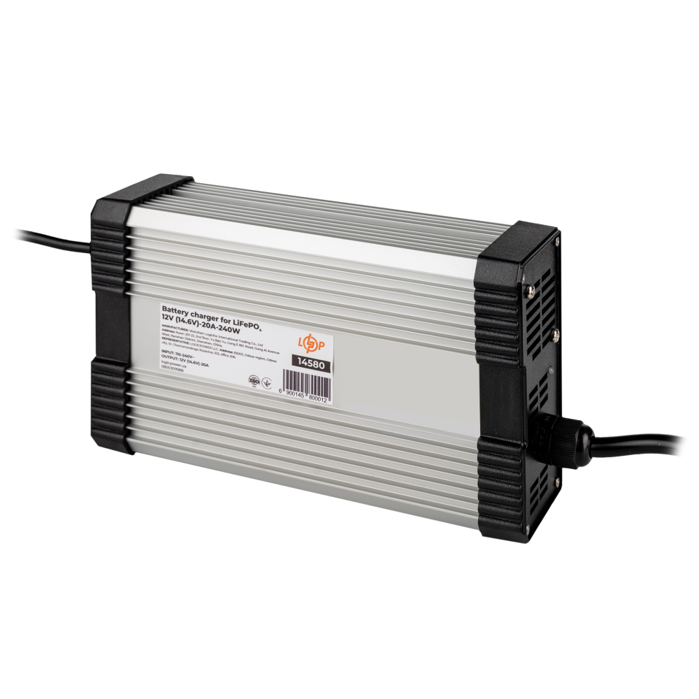 Зарядний пристрій для акумуляторів LogicPower LiFePO4 12V (14.6V)-20A-240W