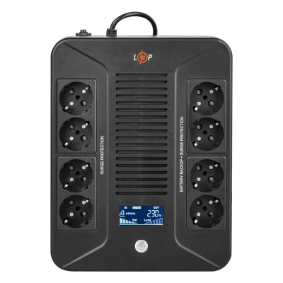 Джерело безперебійного живлення (ДБЖ) LP-UL1000VA-8PS (600Вт)