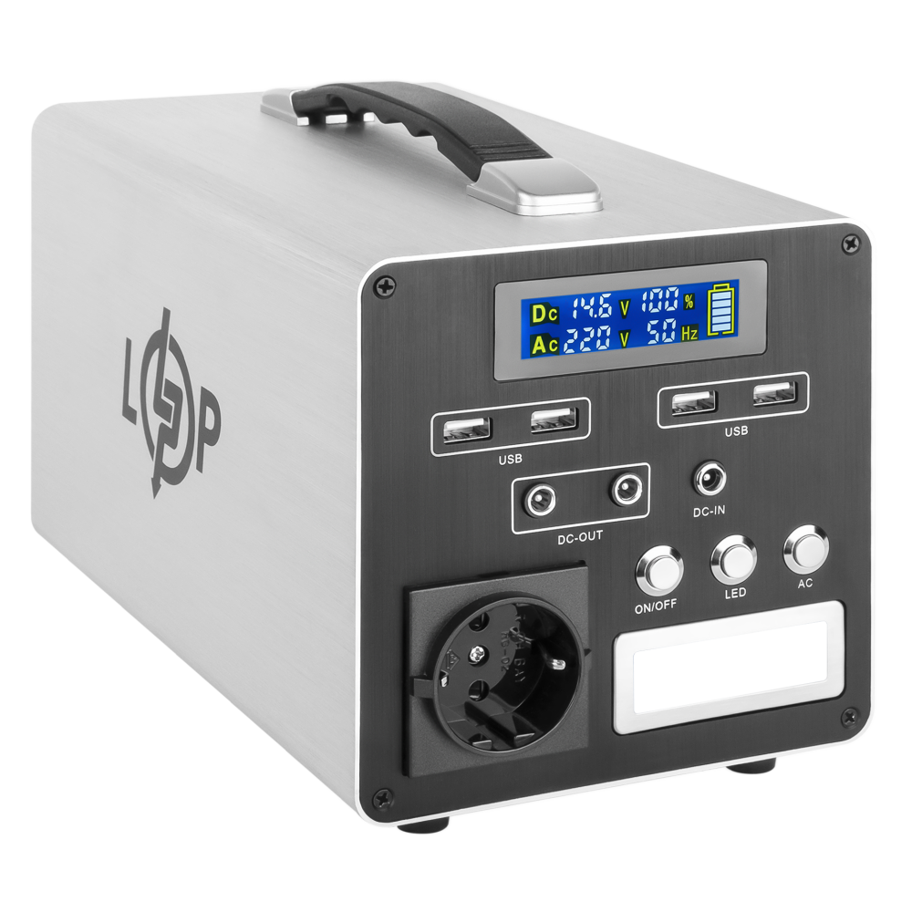 Многофункциональная портативная зарядная станция LogicPower CHARGER MPPT 300 (300 Вт, 280 Втч)