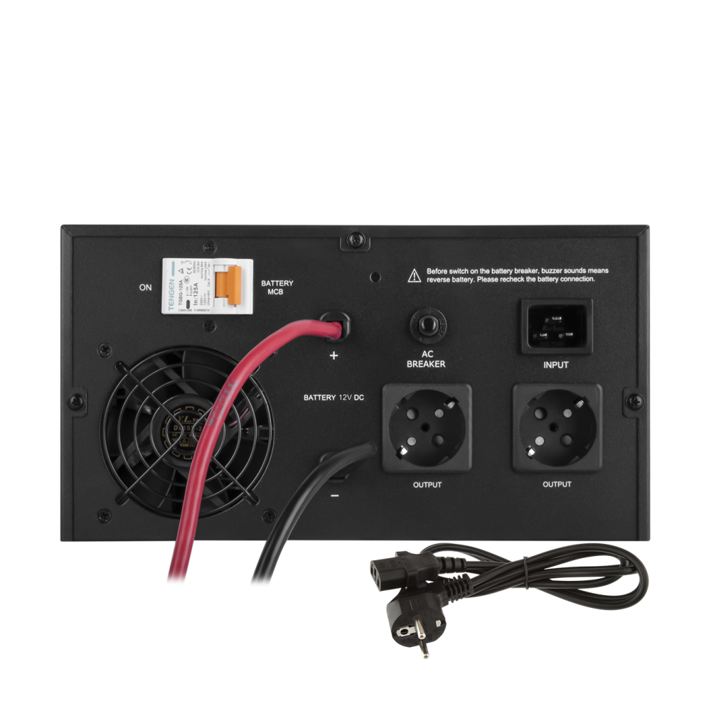 Джерело безперебійного живлення LogicPower LPE-B-PSW-1500VA+ 1000Вт 1-40A 12V з правильною синусоїдою