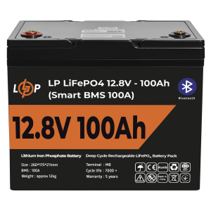Аккумулятор LogicPower LP LiFePO4 12,8V - 100Ah (1280Wh) (Smart BMS 100А) с BT пластик