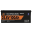 Акумулятор LogicPower LP LiFePO4 24V 25,6V 100Ah 2560Wh Smart BMS 100А з BT пластик