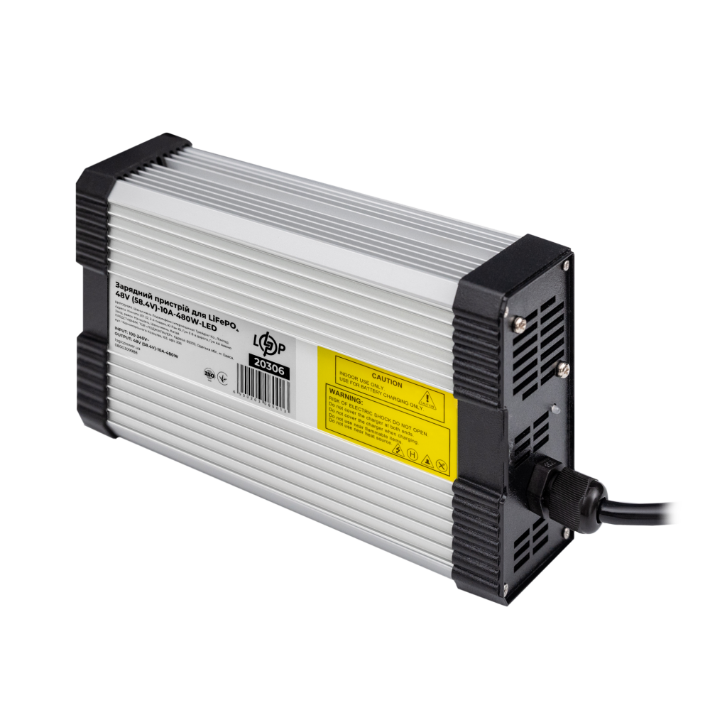 Зарядное устройство для аккумуляторов LogicPower LiFePO4 48V (58.4V)-10A-480W-LED