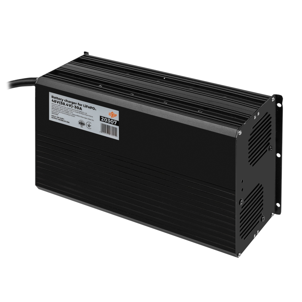 Зарядний пристрій для акумуляторів LogicPower LiFePO4 48V (58.4V)-30A-1440W-LED