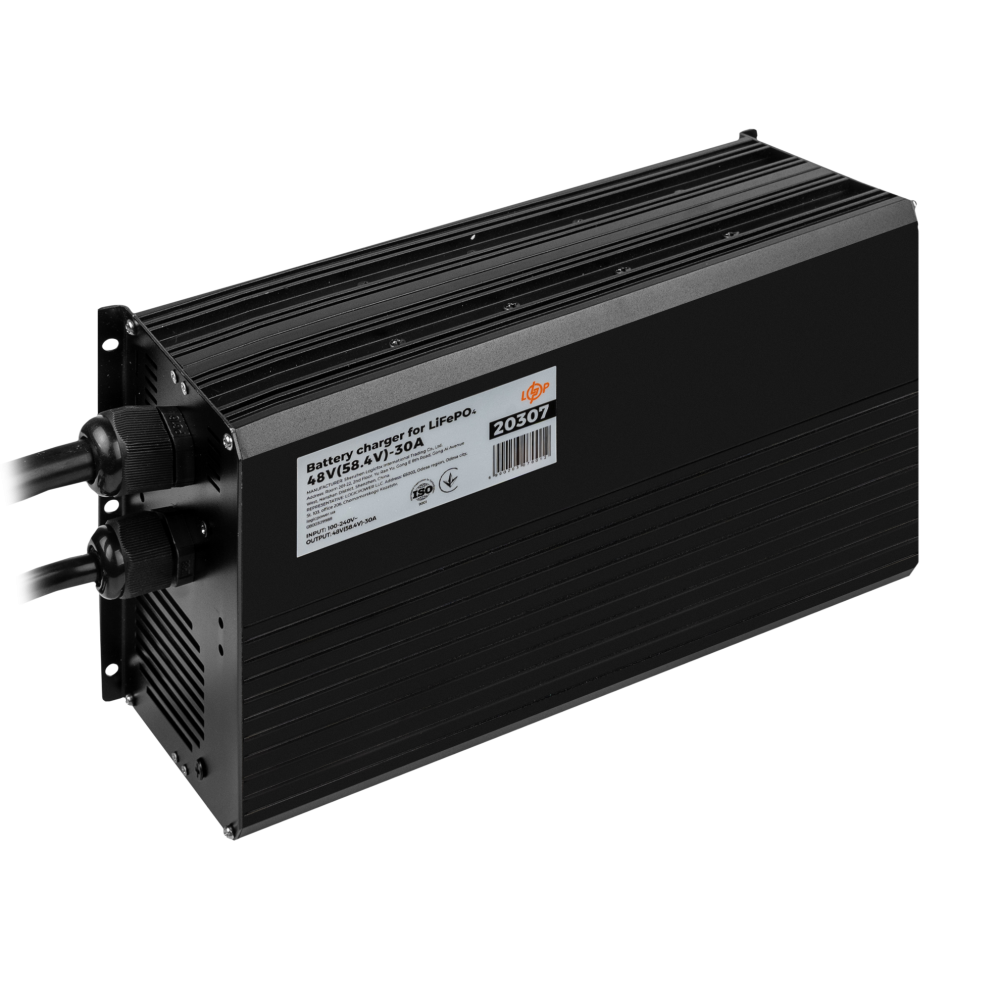 Зарядний пристрій для акумуляторів LogicPower LiFePO4 48V (58.4V)-30A-1440W-LED