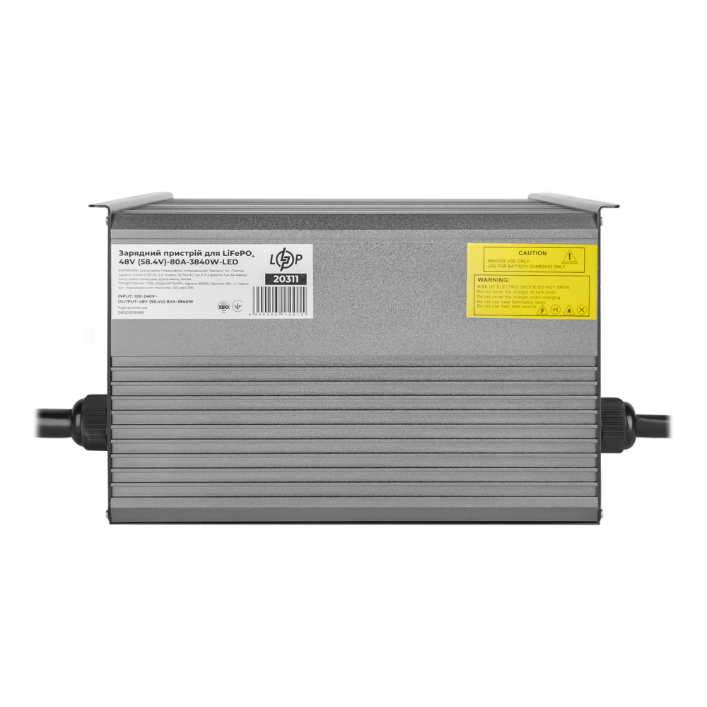 Зарядное устройство для аккумуляторов LogicPower LiFePO4 48V (58.4V)-80A-3840W-LED
