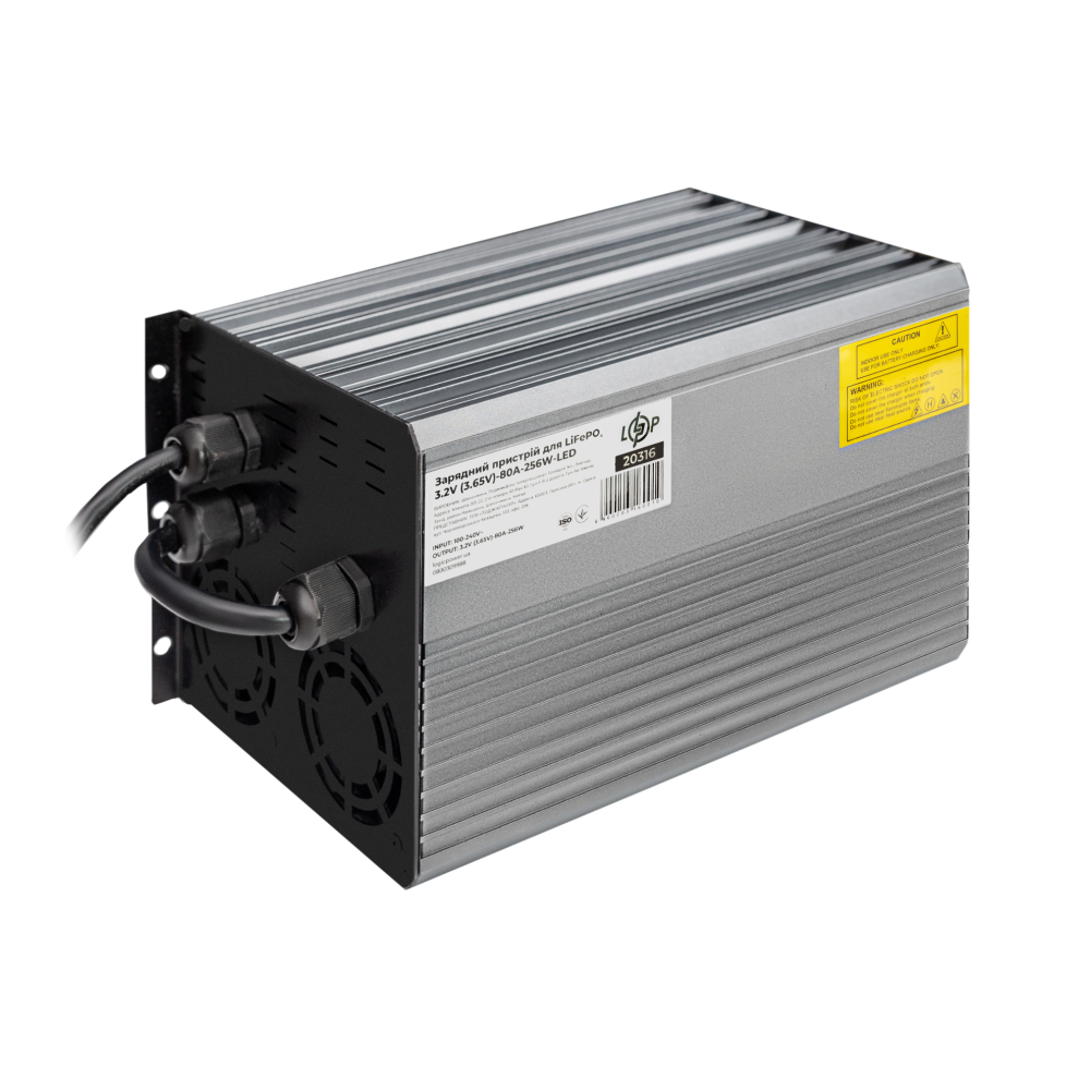 Зарядний пристрій для акумуляторів LogicPower LiFePO4 3.2V (3.65V)-80A-256W-LED