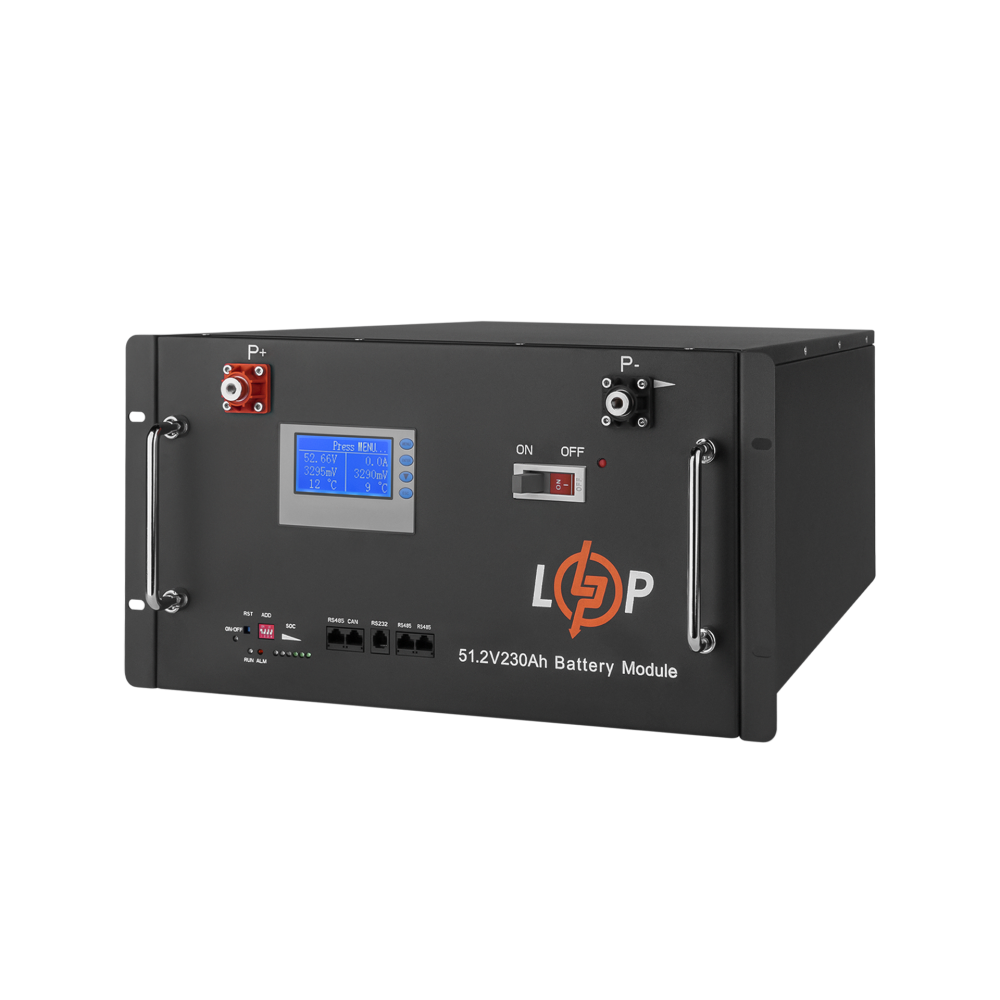 Аккумулятор LogicPower LP LiFePO4 48V (51,2V) - 230 Ah (11776Wh) (Smart BMS 200A) c LCD RM