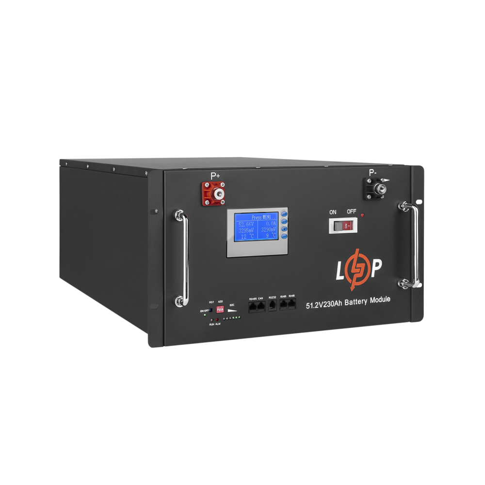 Аккумулятор LogicPower LP LiFePO4 48V (51,2V) - 230 Ah (11776Wh) (Smart BMS 200A) c LCD RM
